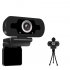 HD Camera With Microphone Computer Online Learning Video 1080p Equipment USB Free Drive Camera black