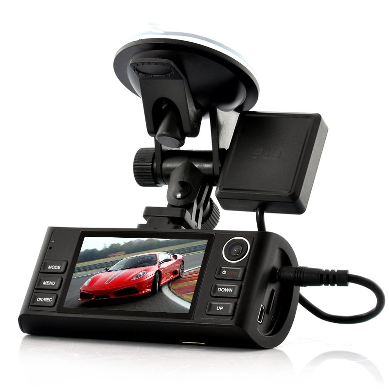 Wholesale HD Dual Camera Car DVR - Car DVR With GPS Logger From China