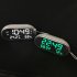 HD LED Digital Alarm Clock Dual USB Temperature Humidity Display Mirror with Backlight  white light