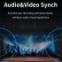 HD Multimedia Interface Switch 4K 60hz Splitter 1080P 3D HD Adapter ABS Bidirectional Switcher 2 In 1 Out 1 In 2 Out HD Hub black