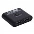 HD Multimedia Interface Switch 4K 60hz Splitter 1080P 3D HD Adapter ABS Bidirectional Switcher 2 In 1 Out 1 In 2 Out HD Hub black