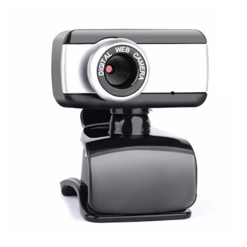 HD Webcam 480P Portable Web Cam Built-in Microphone For Skype Desktop Computer USB Plug Play Laptop black