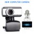 HD Webcam 480P Portable Web Cam Built in Microphone For Skype Desktop Computer USB Plug Play Laptop black