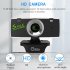 HD Webcam USB Camera USB2 0 Video Recording Web Camera With Microphone For PC Computer                     360 Degrees Rotatable black