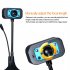 HD Webcam USB Web Camera With Noise Cancelling Microphone 360 Degree Rotation Webcam blue