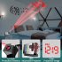 HD Wifi Clock Camera Night Vision Motion Detection Camcorder Rotation Projection Clock