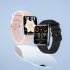 HD12 Smart Watches 1 75inch Screen Heart Rate Blood Oxygen Blood Pressure Sleeping Monitoring Payment Function Black