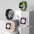 HD12 Smart Watches 1 75inch Screen Heart Rate Blood Oxygen Blood Pressure Sleeping Monitoring Payment Function Black