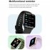 HD12 Smart Watches 1 75inch Screen Heart Rate Blood Oxygen Blood Pressure Sleeping Monitoring Payment Function Black