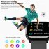 HD12 Smart Watches 1 75inch Screen Heart Rate Blood Oxygen Blood Pressure Sleeping Monitoring Payment Function Black