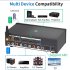 HD920BPRO Audio HD Sound Decoder Converter 5 1CH Audio Adapter U Disk Optical Coaxial Decoder for Projectors EU Plug