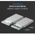 HDD Enclosure 2 5   Mobile Hard Disk Case Type C SATA USB 3 0 All Metal Shell Notebook External Hard Disk Box   15mm   Micro b interface