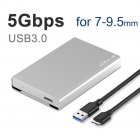 HDD Enclosure 2 5   Mobile Hard Disk Case Type C SATA USB 3 0 All Metal Shell Notebook External Hard Disk Box   9 5mm   Micro b interface