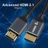 HDMI 2 1 Cable High Speed 8K 60Hz 48Gbps 3D Male to Male HDMI Cable Cord for PS4 HD TV Box Projector Cable 4K 8K HDMI Cable 2 1 3 meters