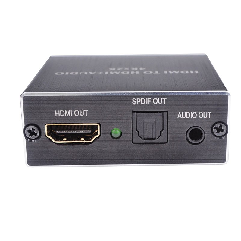 HDMI Audio Extractor HDMI to HDMI Optical TOSLINK SPDIF + 3.5mm Stereo Extractor Converter HDMI Audio Splitter Adapter black