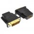 HDMI Female to DVI Male  24 1 pin  Adapter black