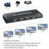 HDMI Splitter 1 In 4 Out HDMI 1 3 Distributor Divisor 1x4 Splitter Support UHD 1080P 3D 4K black