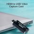 HDMI Video Capture Card Supports OBS Live Recording Box HDMI to USB2 0 Adapter card black