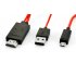 HDMI cable for the Samsung Galaxy S3 with an extra USB connection to keep your phone charged whilst in use for an easy way to connect and charge your phone  