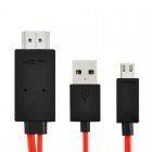 HDMI cable for the Samsung Galaxy S3 with an extra USB connection to keep your phone charged whilst in use for an easy way to connect and charge your phone  