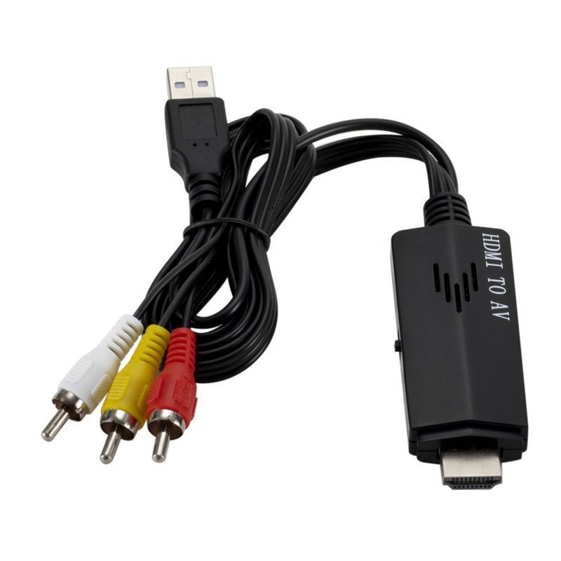 Wholesale Hdmi To Rca Cable 1080p Hd Video To Audio Converter Hdmi Male To Rca Av Component Converter For Hdtv Dvd Tv Black From China