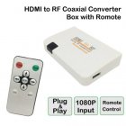 HDMI to RF Coaxial Converter Box with Remote Control UK plug