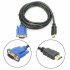 HDMI to VGA 1080P Adapter Cable HDMI Male to VGA HD 15 Male Connecting Cable black