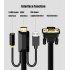 HDMI to VGA Cable HDMI To VGA Audio Synchronization Notebook Set Top Box Connected Monitor Cable 1m