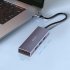 HDMIi 4k Type c Docking Station Type c to Usb 3 0 Hub  4 in 1 Extender for Macbook Silver gray
