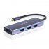 HDMIi 4k Type c Docking Station Type c to Usb 3 0 Hub  4 in 1 Extender for Macbook Silver gray