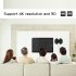 HDTV Antenna  50 Mile Indoor Range Amplified HDTV Antenna USB Power Supply Signal Booster with 16ft High Performance Coaxial Cable for Free TV Programme  Black 