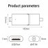 HDTV Mate USB Mini TV Tuner Stick ATSC3 0 1 0 Digital Terrestrial Signal USB Digital TV Receiver for Android 9 0  Black