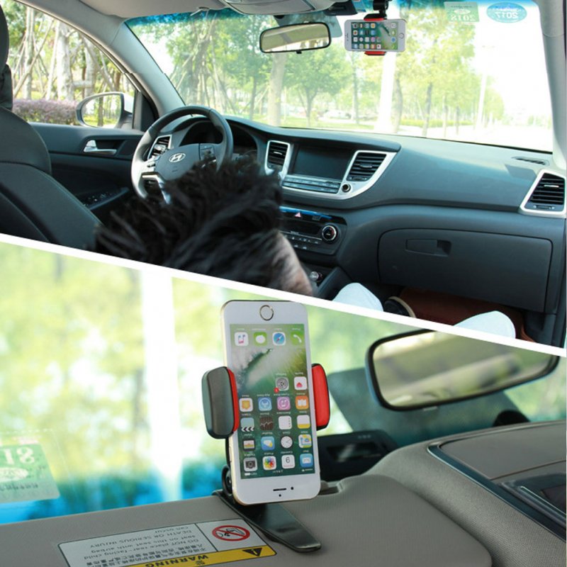 Universal Safe Sun Visor Car Phone Holder Car Navigation Holder Clip 