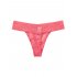 HIMISS Women Lace Thong Panties Hispter Low Rise Sexy Lingerie Underwear 3 Pack Coral pink   Peach pink  Purple XL