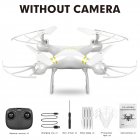 HJ101 Wifi Camera Air Pressure Fixed Height Face Recognition Drone White without camera
