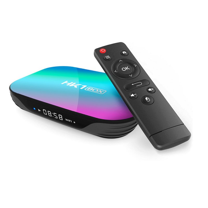 HK1 BOX 8K 4GB 128GB TV Box S905X3 Android 9.0 Smart TV BOX 1000M Dual Wifi Player Netflix Youtube Media Player black_4GB + 32GB with T1 voice remote control