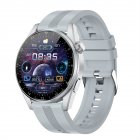 HK3 Pro Men Women Sports Smart Watch Bluetooth-compatible Call Music Heart Rate Monitor Smartwatch silver belt