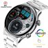 HK8Pro Intelligent Watch Bluetooth compatible Calling Offline Payment Synchronized Sports Music Walkman Nfc Smartwatch Silver brown leather  red 