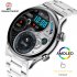HK8Pro Intelligent Watch Bluetooth compatible Calling Offline Payment Synchronized Sports Music Walkman Nfc Smartwatch Gold brown leather  gold 