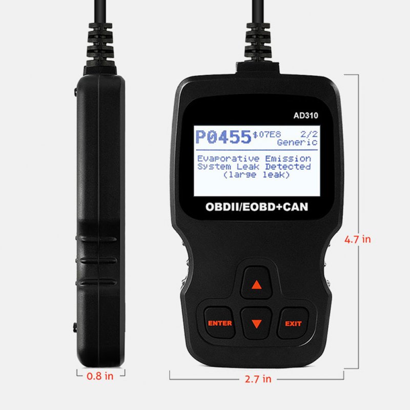 Ad310 Classic Car Fault Detector Obdii Universal Auto Scanner Engine Fault Code Reader Diagnostic Tool 