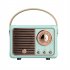 HM11 Retro Speakers Audio Home Outdoor Stereo Speaker Portable Wireless Speaker For Home Kitchen Office Travelling black