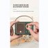 HM11 Retro Speakers Audio Home Outdoor Stereo Speaker Portable Wireless Speaker For Home Kitchen Office Travelling black