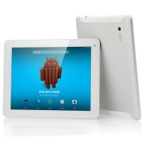 E-Ceros Revolution Android 4.4 KitKat Tablet - 8000mAh, 2048x1536 IPS Retina Screen, Quad Core 1.6 GHz CPU, 2GB Ram (White)