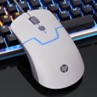 HP M100 Computer Controller Seven color Led Illuminated Gaming Mouse white