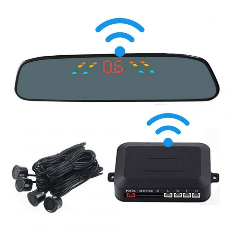 Car Reversing Parking Camera Wireless Parking Sensor Car Rear View Parking Sennor Kit Detector Led Display Automatic Auxiliary Car Parking 