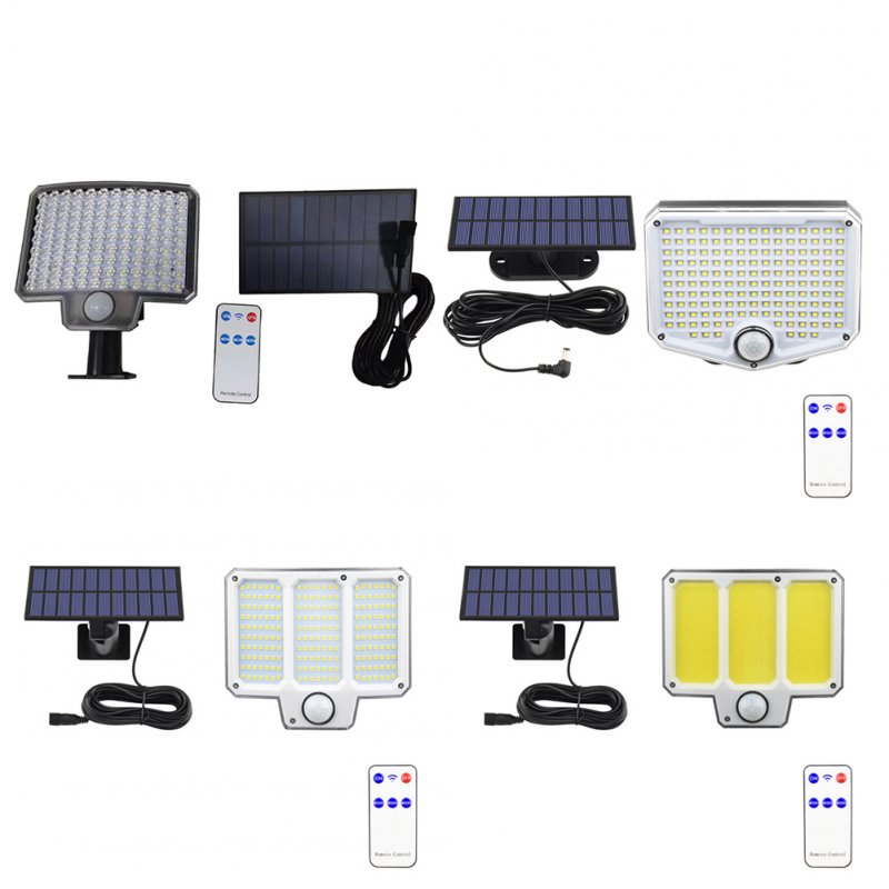 Outdoor Solar Lights With 1200mAh Battery 3 Lighting Modes IP65 Waterproof Sensitive PIR CDS Sensors Fast Charging Motion Sensor Wall Lamp 