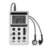 HRD 103 Radio Operated By USB Cable Rechargeable Excellent Reception Pocket Radio For Senior Running Walking Home black