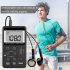 HRD 103 Radio Operated By USB Cable Rechargeable Excellent Reception Pocket Radio For Senior Running Walking Home black