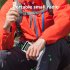 HRD 103 Radio Operated By USB Cable Rechargeable Excellent Reception Pocket Radio For Senior Running Walking Home black