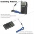 HRD 737 Portable Radio Rechargeable Full Band Radio Aircraft Band Receiver FM AM SW CB Air VHF World Band Radio Black